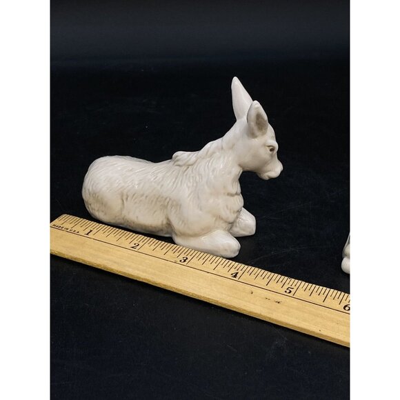 International Bazaar Pastel Nativity Donkey Cow Lamb Replacement Pieces LOT 3 - Picture 5 of 16